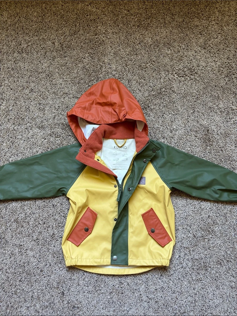 Kuling colorblock rain jacket